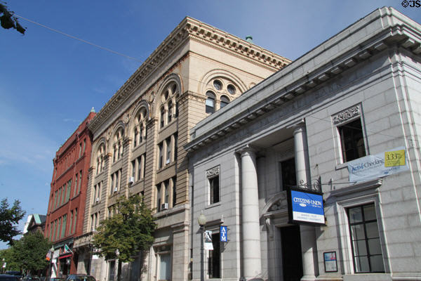 Streetscape along William from Purchase St. New Bedford, MA.
