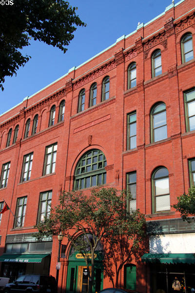 John Duff Building (Pleasant at William St.) with Terra-Cotta decoration. New Bedford, MA.