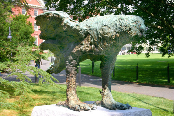 Sculpture of Owl by Leonard Baskin at Smith College. Northampton, MA.
