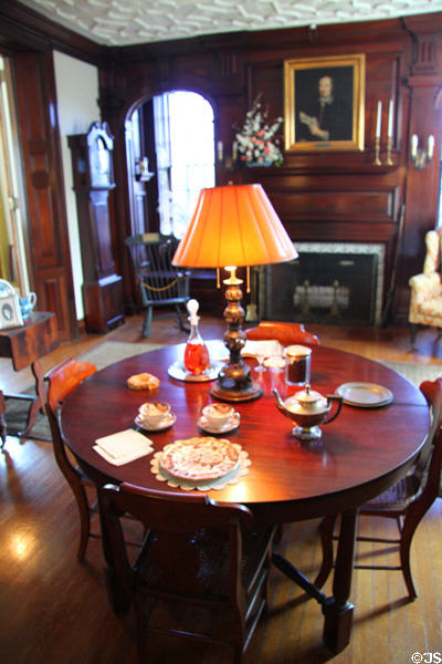 Card & tea room at Mayflower Society House. Plymouth, MA.