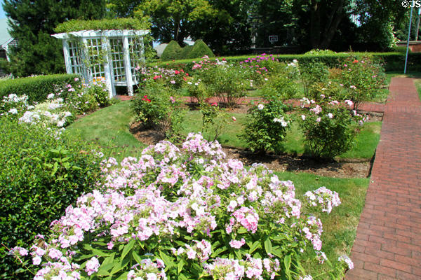 Garden of Mayflower Society House. Plymouth, MA.