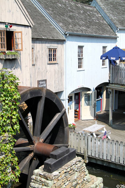 Water wheel of Jenny Grist Mill Museum. Plymouth, MA.