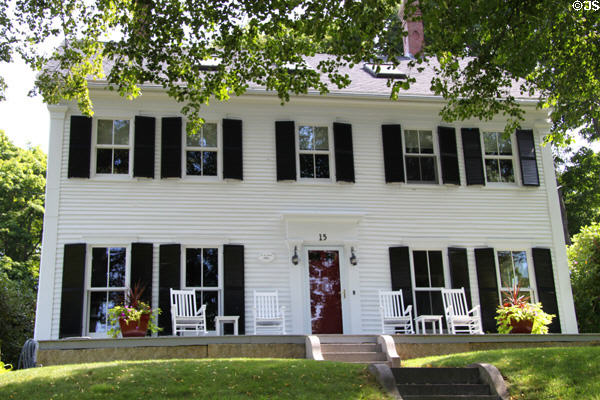 H.H. Heald house (1861) (15 Water St.). Sandwich, MA. Style: Greek Revival.