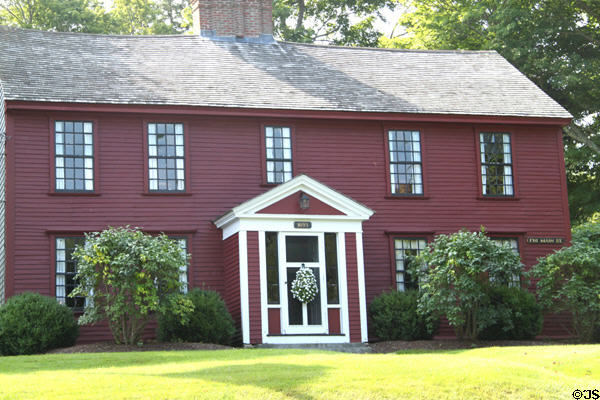 Melatiah Bourne House (1693) (138 Main St.). Sandwich, MA. Style: Georgian.