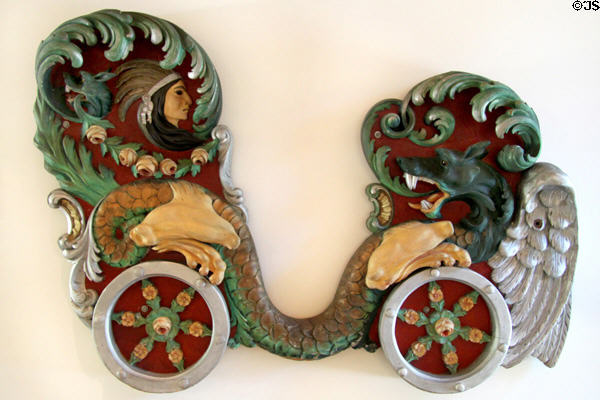 Carousel chariot sideboard (1914-20) by Artistic Carousel Manufacturers of Brooklyn at Heritage Plantation. Sandwich, MA.