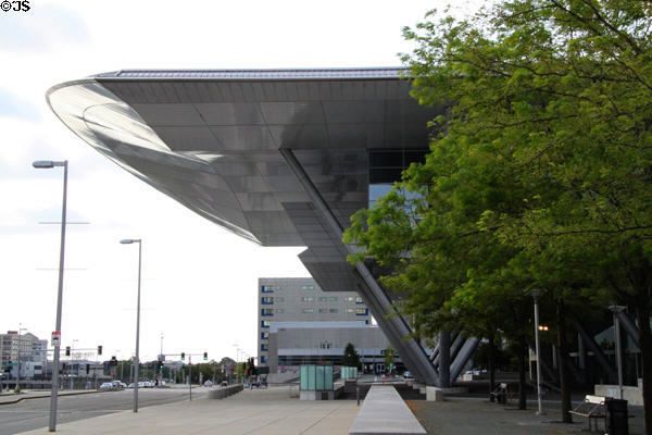 Street overhang of Boston Convention & Exhibition Center. Boston, MA.