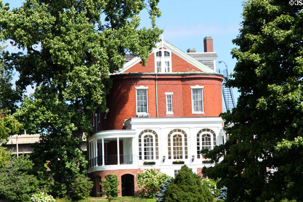 Heritage building at Boston Naval Base near USS Constitution. Boston, MA.