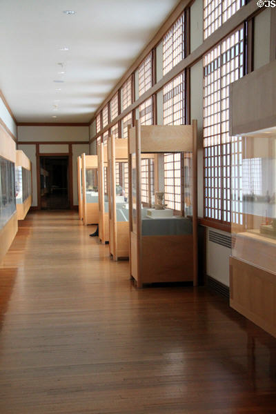 Entry hall to new wing of Museum of Fine Arts. Boston, MA.