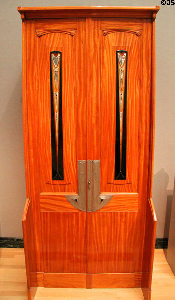 German Art Nouveau cabinet (1902) by Patriz Huber made by W. Kummel at Museum of Fine Arts. Boston, MA.