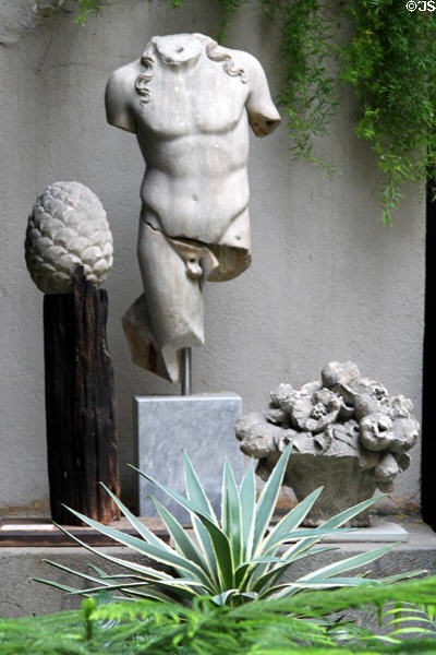 Antique sculptures at Gardner Museum. Boston, MA.