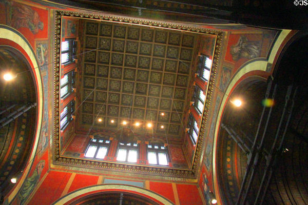 Ceiling & skylights at Trinity Church. Boston, MA.
