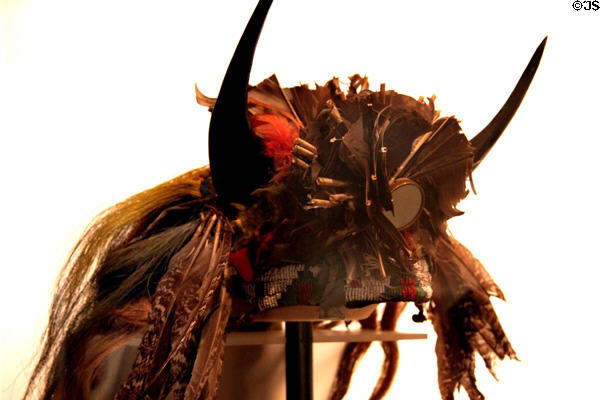 Lakota dance headdress at Peabody Museum. Cambridge, MA.