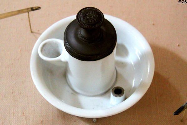 Inkwell used by Nathaniel Hawthorne while Surveyor of Salem Custom House. Salem, MA.