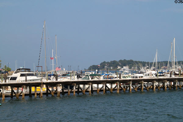 Small craft in Salem Harbor. Salem, MA.