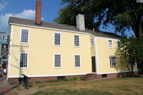 Heritage building (1830) (159 Derby St.) opposite West Indian Goods Store. Salem, MA.