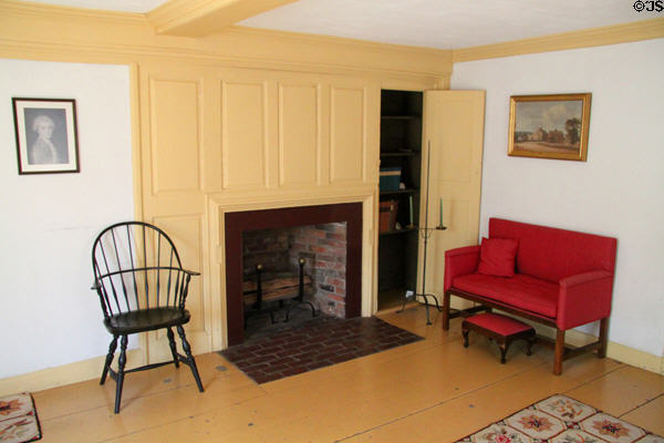 Parlor at John Quincy Adams birthplace. Quincy, MA.