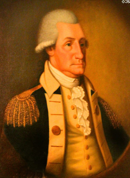 George Washington portrait (1790) by Edward Savage at Peacefield. Quincy, MA.