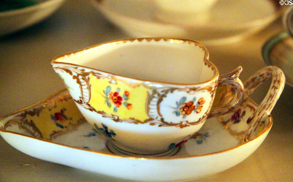 Adams' family heart-shaped sauce boat at Peacefield. Quincy, MA.