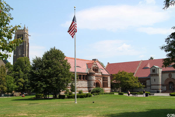 Quincy Public Library overview. Quincy, MA.
