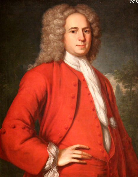 William Dudley portrait (1729) by John Smibert at Museum of Fine Arts. Boston, MA.