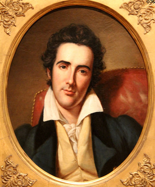 Dr. John Davidson Godman portrait (1840s) by Rembrandt Peale at Museum of Fine Arts. Boston, MA.