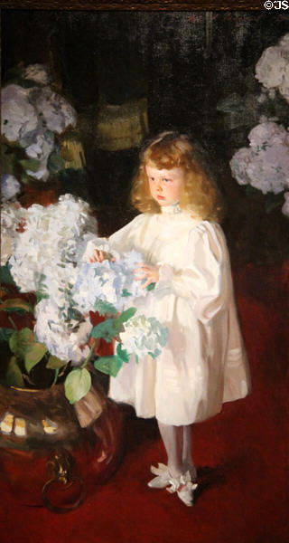 Helen Sears portrait (1895) by John Singer Sargent at Museum of Fine Arts. Boston, MA.