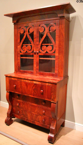 Secretary (1841) by Thomas Day of Milton, NC at Museum of Fine Arts. Boston, MA.