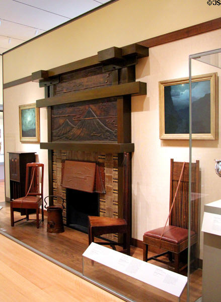 Arts & crafts gallery at Museum of Fine Arts. Boston, MA.