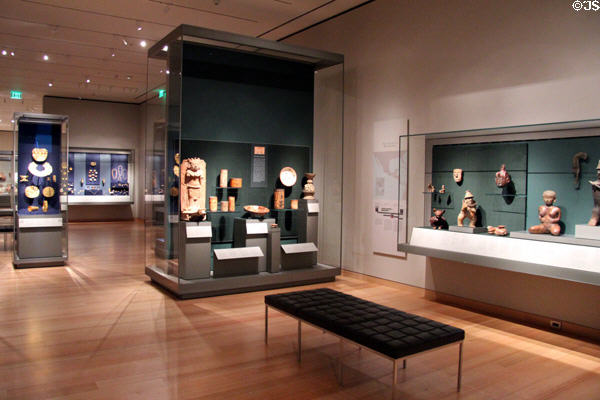 Gallery of Native American arts at Museum of Fine Arts. Boston, MA.