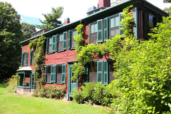 Frederick Law Olmsted's home where starting 1883 this landscape architect & his sons designed major American parks. It is now run as a house museum by the National Parks Service as the Frederick Law Olmsted National Historic Site. Brookline, MA.