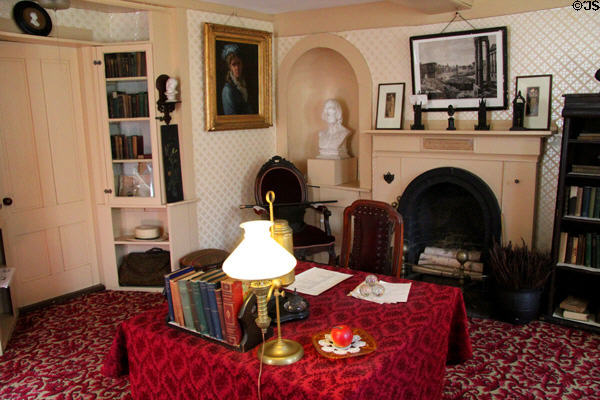 Study of Amos Bronson Alcott where he ran Concord School of Philosophy at Orchard House. Concord, MA.