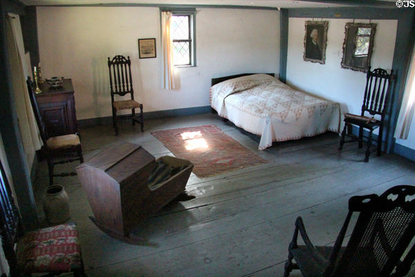 Bedroom at John Balch Museum House. Beverly, MA.