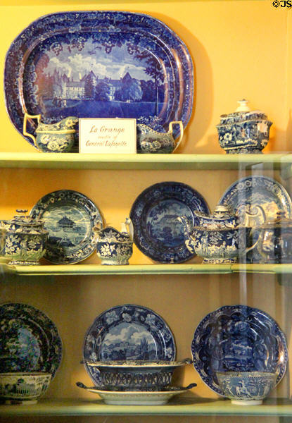 Lafayette china patterns at Jeremiah Lee Mansion. Marblehead, MA.