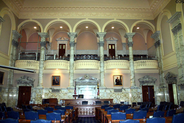 House of Delegates in Maryland State Capital. Annapolis, MD.