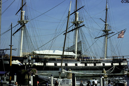 USS Constellation (1854) last of the U.S. Civil War ships. Baltimore, MD.