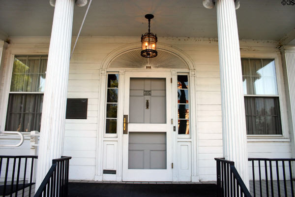 Blaine Mansion front door. Augusta, ME.