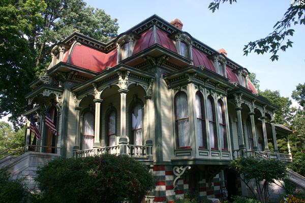 Wing House Museum oblique view. Coldwater, MI.
