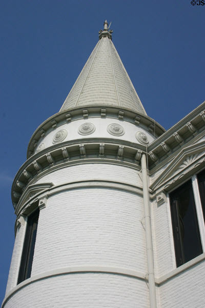Tower of Branch County (Edwin R. Clarke) Library. Coldwater, MI.