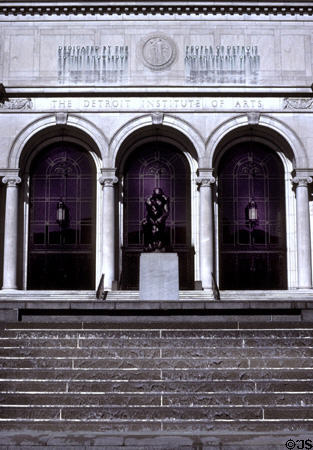 Portal & waterfall of Detroit Institute of Arts. Detroit, MI.