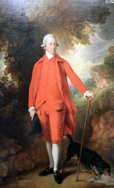 Portrait of Honorable Richard Savage Nassau de Zuylestein, M.P. (c1778-80) by Thomas Gainsborough at Detroit Institute of Arts. Detroit, MI.