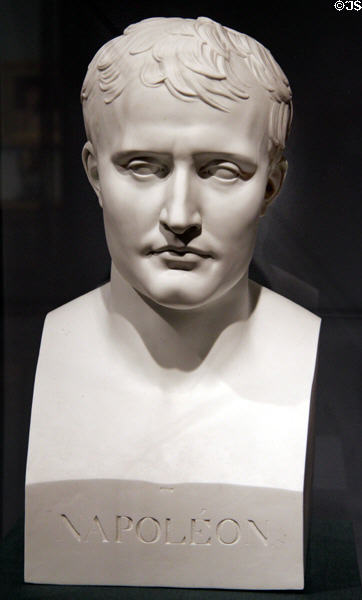 Bust of Napoleon I (1810) modeled by Antoine-Denis Chaudet & made by Sèvres Manuf. of France at Detroit Institute of Arts. Detroit, MI.