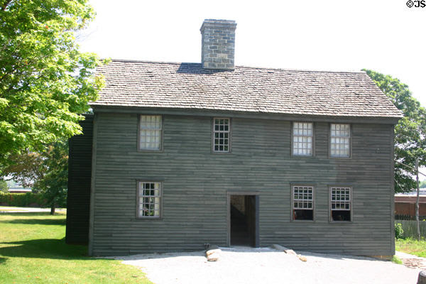 Daggett Farmhouse (1754) an example of an early colonial farm, moved from Andover, CT to Greenfield Village. Dearborn, MI.