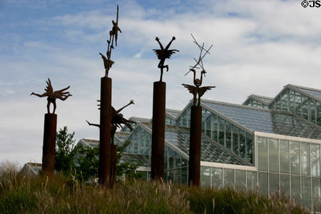 The Visitation (1994-7) by Joseph Kinnebrew in Meijer Garden. Grand Rapids, MI.