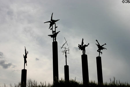 The Visitation (1994-7) by Joseph Kinnebrew in Meijer Garden. Grand Rapids, MI.