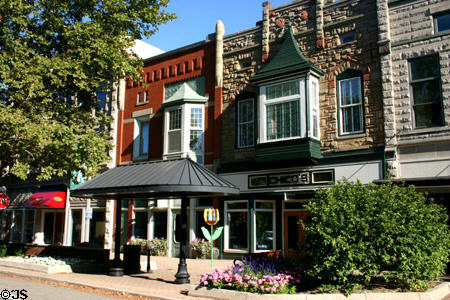 Quaint shops along main 8th Street of this tourist town. Holland, MI.