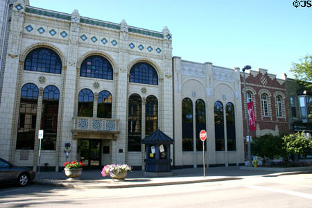 People's State Bank & other heritage buildings on 8th Street. Holland, MI.