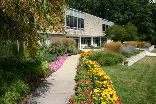 Hidden Lake Gardens interpretation welcome center. MI.