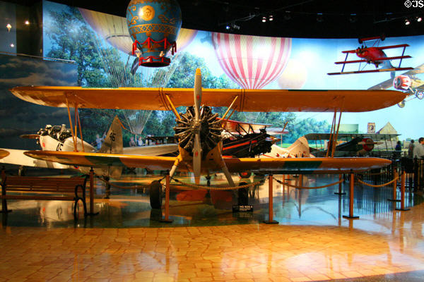 Boeing N2S-5 Stearman Kaydet biplane (c1936-45) at Air Zoo. Kalamazoo, MI.