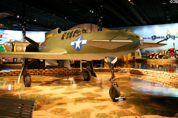 Elevators at front of Curtiss XP-55 Ascender (c1941-45) at Air Zoo. Kalamazoo, MI.