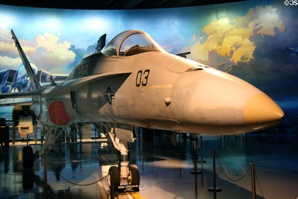 McDonnell-Douglas F/A-18A Hornet (c1978) at Air Zoo. Kalamazoo, MI.